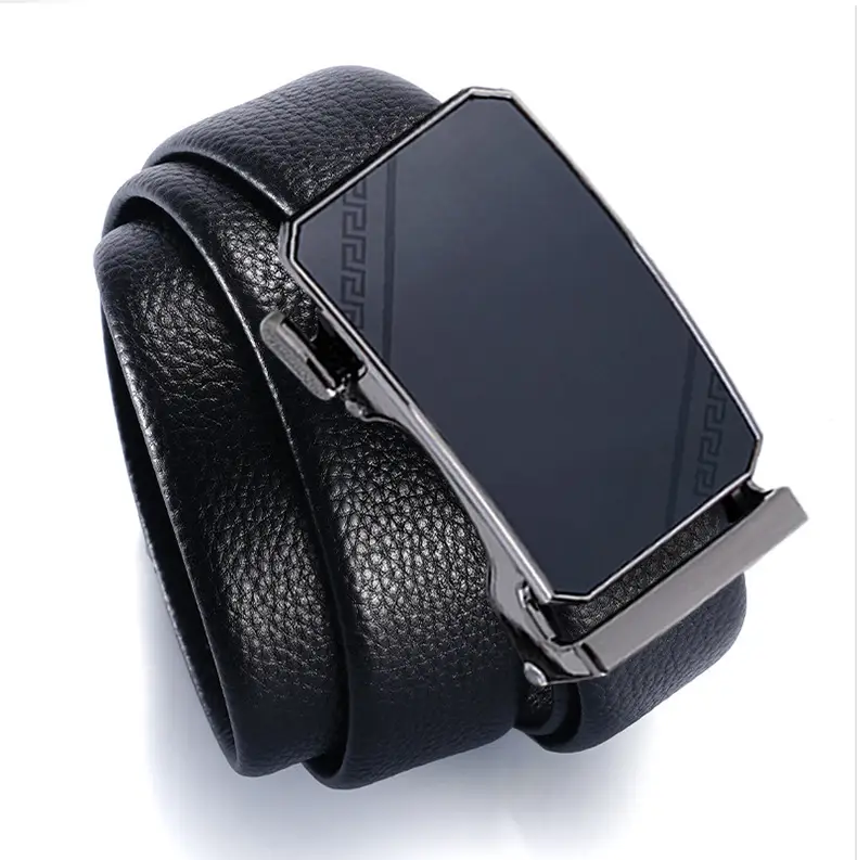 Men's Genuine Leather Belt Automatic Buckle Business Gift Suit — feature 11