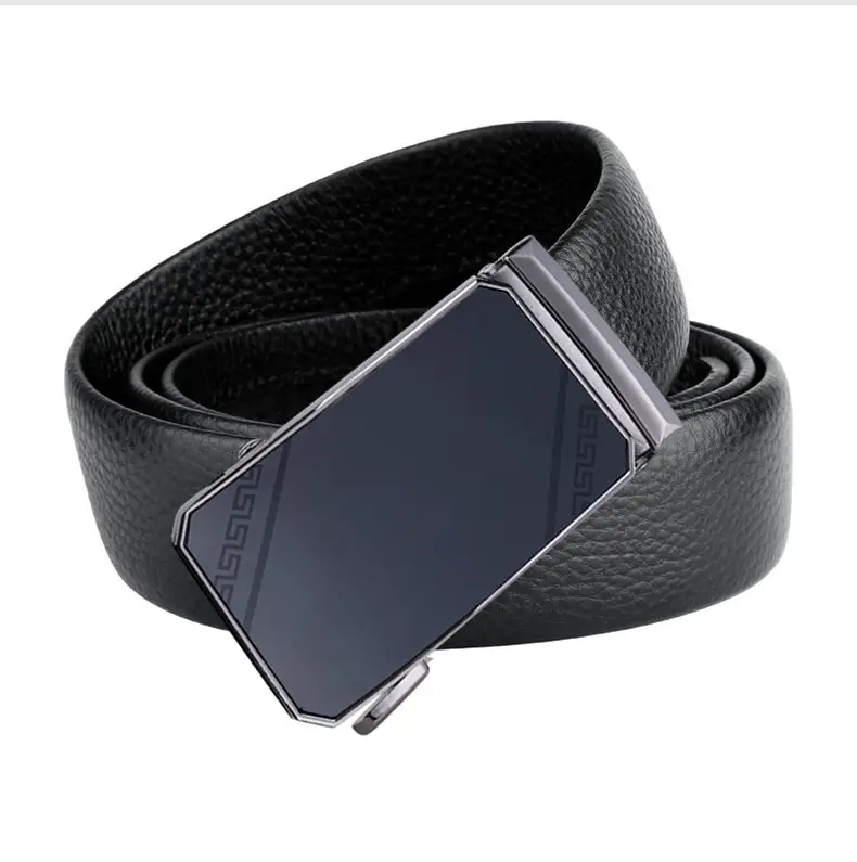 Men's Genuine Leather Belt Automatic Buckle Business Gift Suit — feature 12