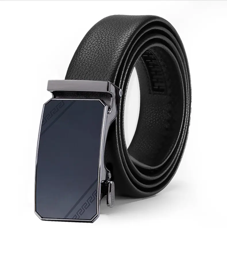 Men's Genuine Leather Belt Automatic Buckle Business Gift Suit — feature 13