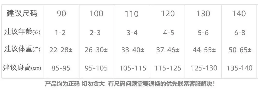 尺码推荐