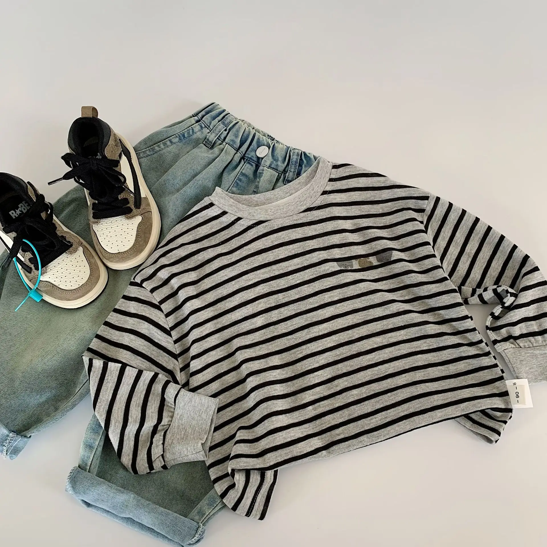 Mai Bao Boys Striped T-Shirt 2026 Spring