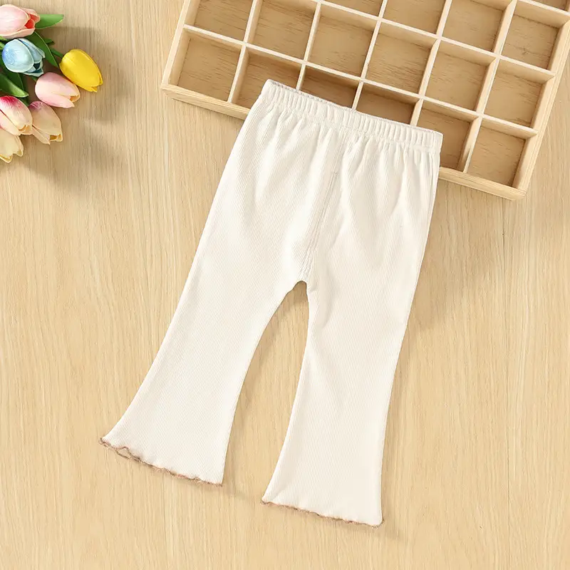 Girls' Flared Casual Pants Grey Pink Black Autumn 2026 - Image 4