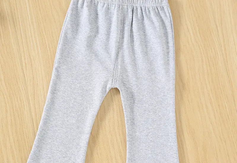 Girls' Flared Casual Pants Grey Pink Black Autumn 2026 — feature 11