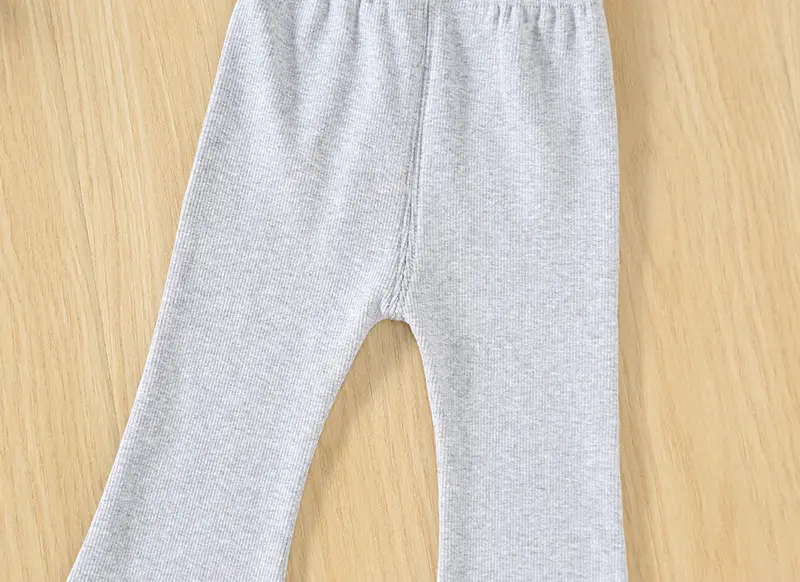 Girls' Flared Casual Pants Grey Pink Black Autumn 2026 — feature 16