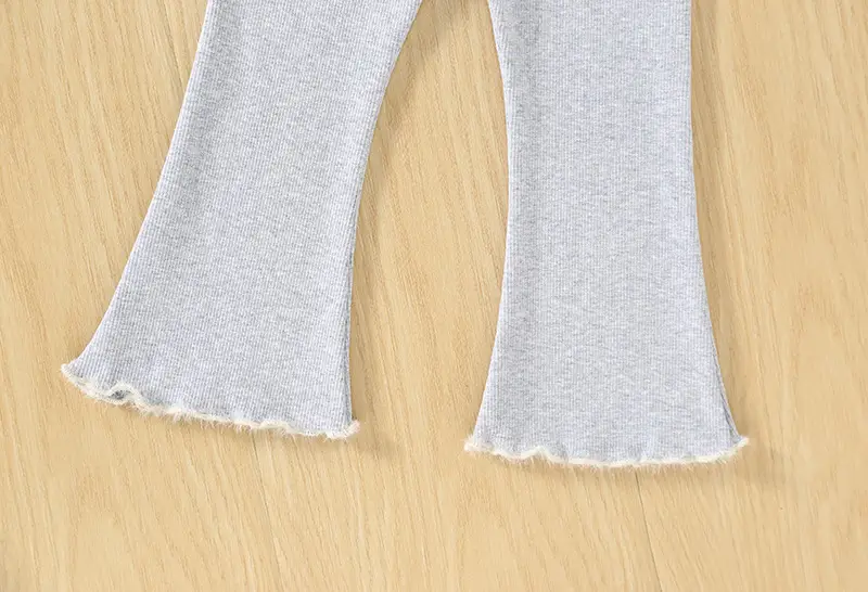 Girls' Flared Casual Pants Grey Pink Black Autumn 2026 — feature 17