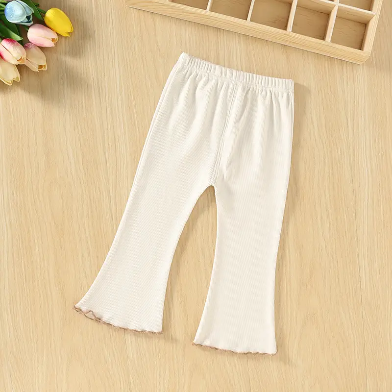 Girls' Flared Casual Pants Grey Pink Black Autumn 2026 — feature 2