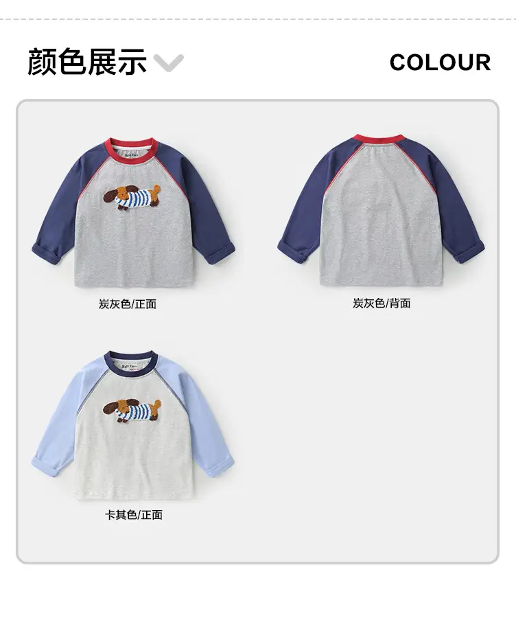 Pure Cotton Long Sleeve T-Shirt for Boys Spring — feature 13