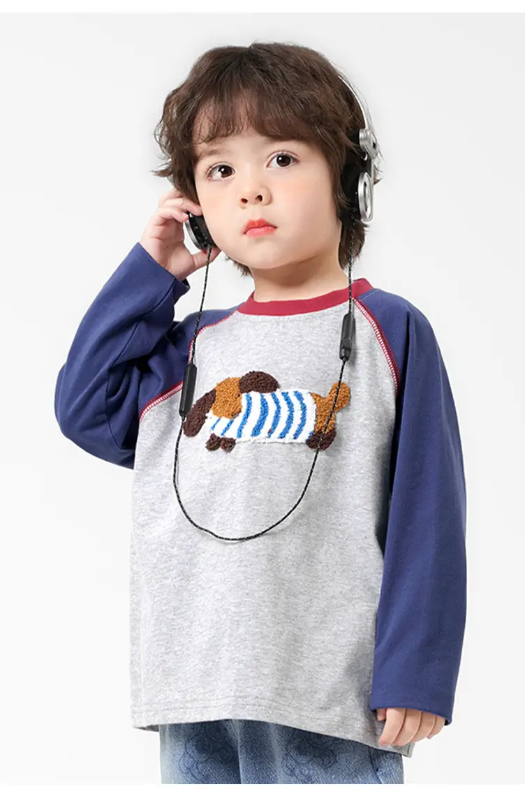 Pure Cotton Long Sleeve T-Shirt for Boys Spring — feature 17