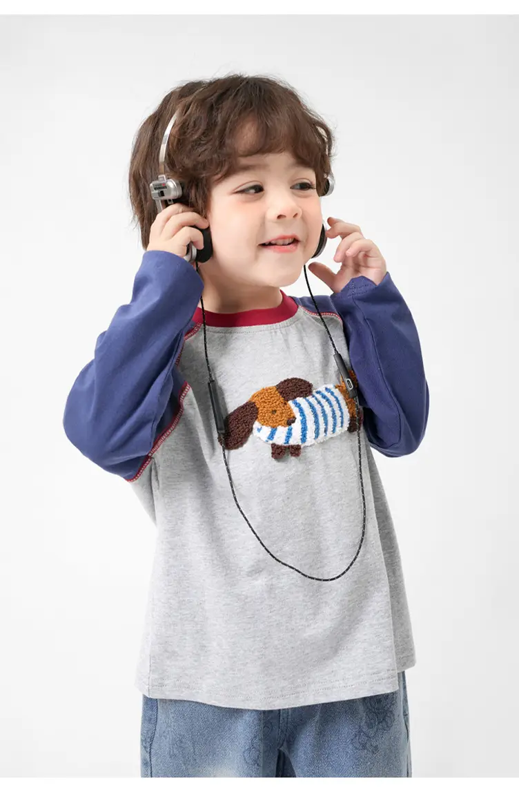 Pure Cotton Long Sleeve T-Shirt for Boys Spring — feature 19