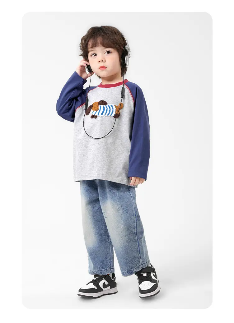Pure Cotton Long Sleeve T-Shirt for Boys Spring — feature 21