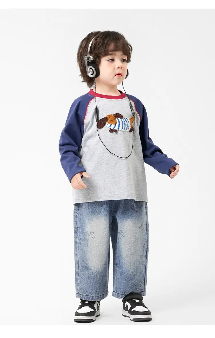 Pure Cotton Long Sleeve T-Shirt for Boys Spring — feature 22