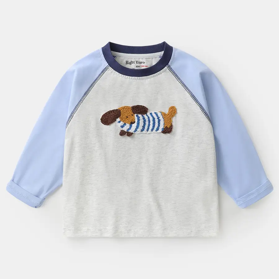 Pure Cotton Long Sleeve T-Shirt for Boys Spring - Image 2
