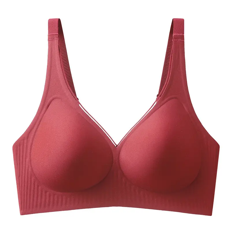 Traceless Bra Women Small Chest Gathered No Steel Ring