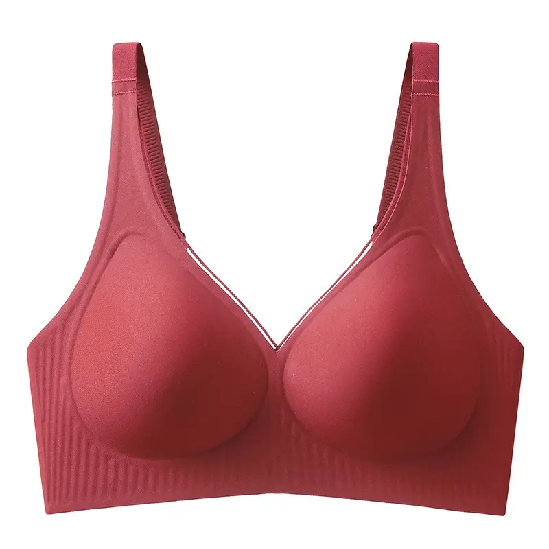Traceless Bra Women Small Chest Gathered No Steel Ring