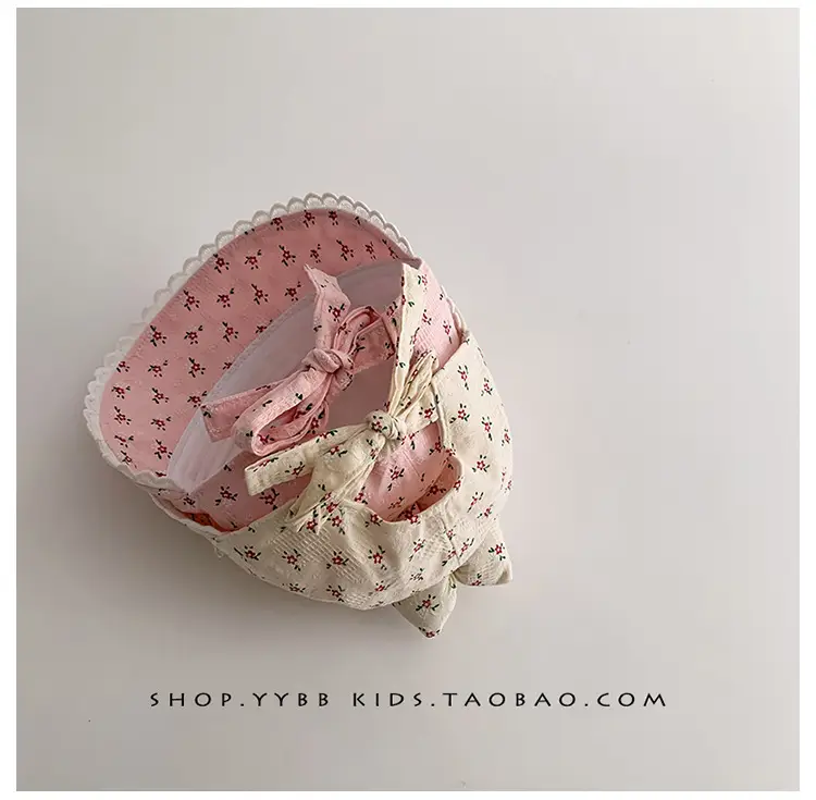 Baby Girl's Creamy Sunshade Hat with Moon Design — feature 10