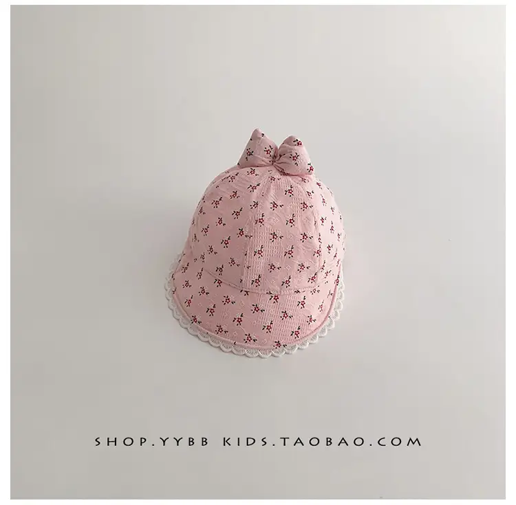 Baby Girl's Creamy Sunshade Hat with Moon Design — feature 13