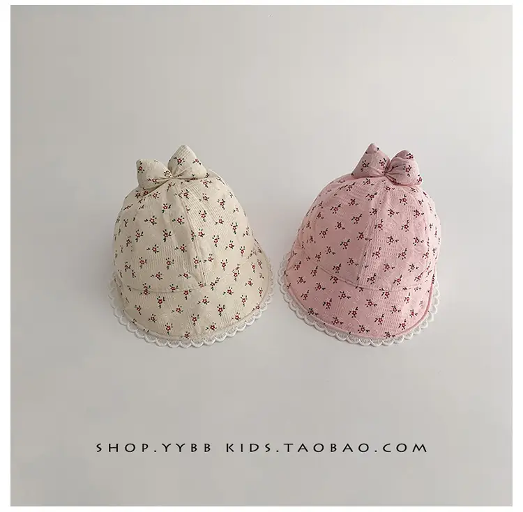 Baby Girl's Creamy Sunshade Hat with Moon Design — feature 6