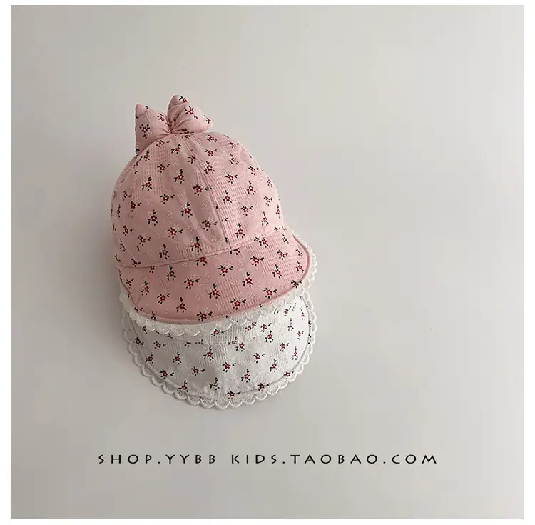 Baby Girl's Creamy Sunshade Hat with Moon Design — feature 7