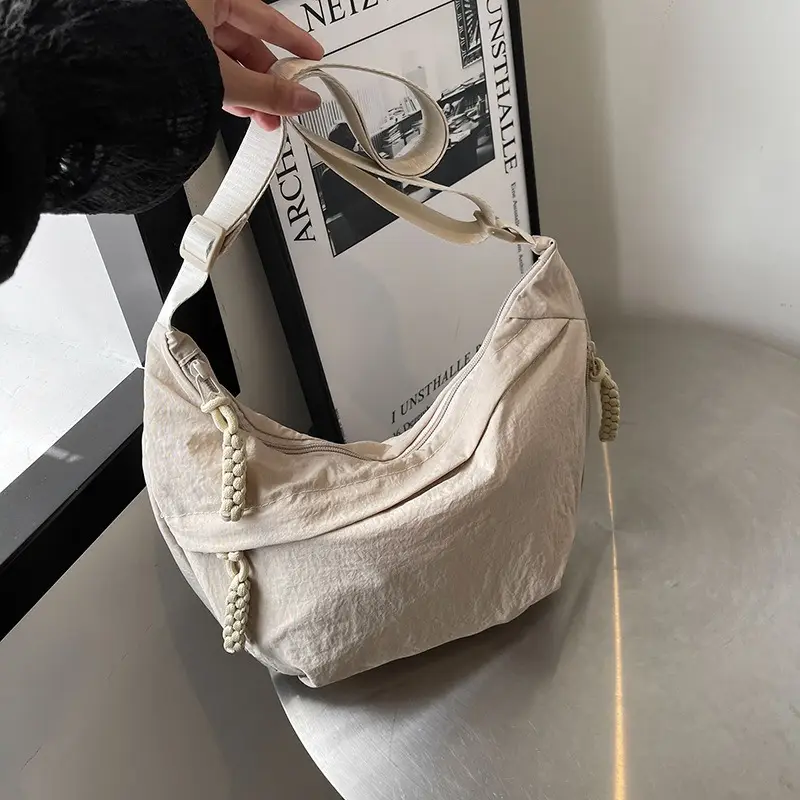 Japanese Style Large Capacity Shoulder Crossbody Bag Women's New All-match Tote Bag Korean Style Underarm Dumpling Bag - Image 10