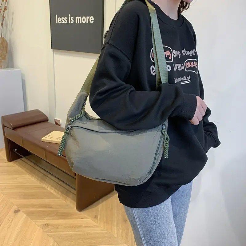 Japanese Style Large Capacity Shoulder Crossbody Bag Women's New All-match Tote Bag Korean Style Underarm Dumpling Bag - Image 11