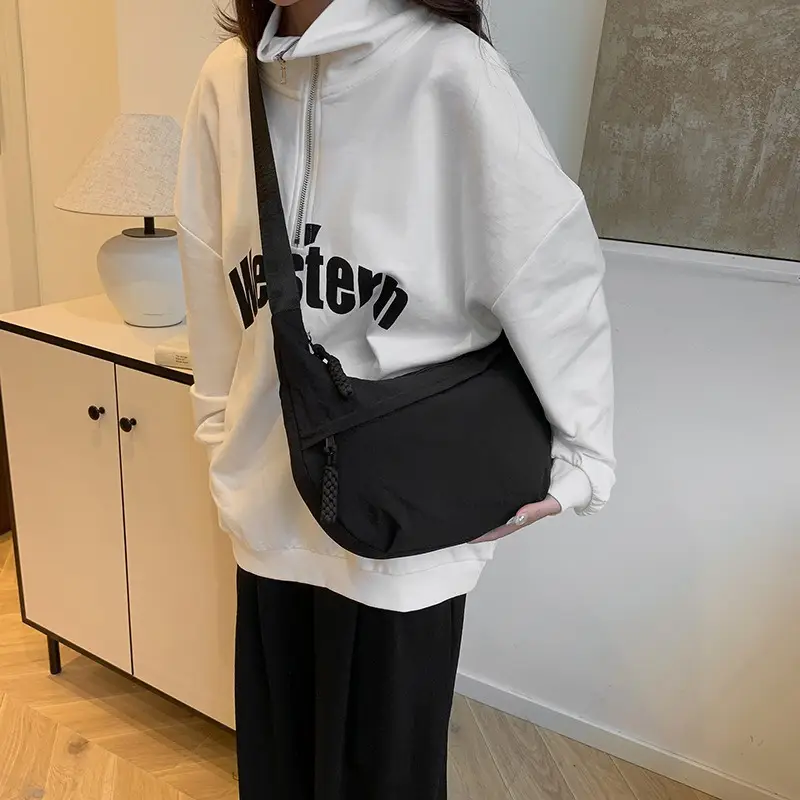 Japanese Style Large Capacity Shoulder Crossbody Bag Women's New All-match Tote Bag Korean Style Underarm Dumpling Bag - Image 12