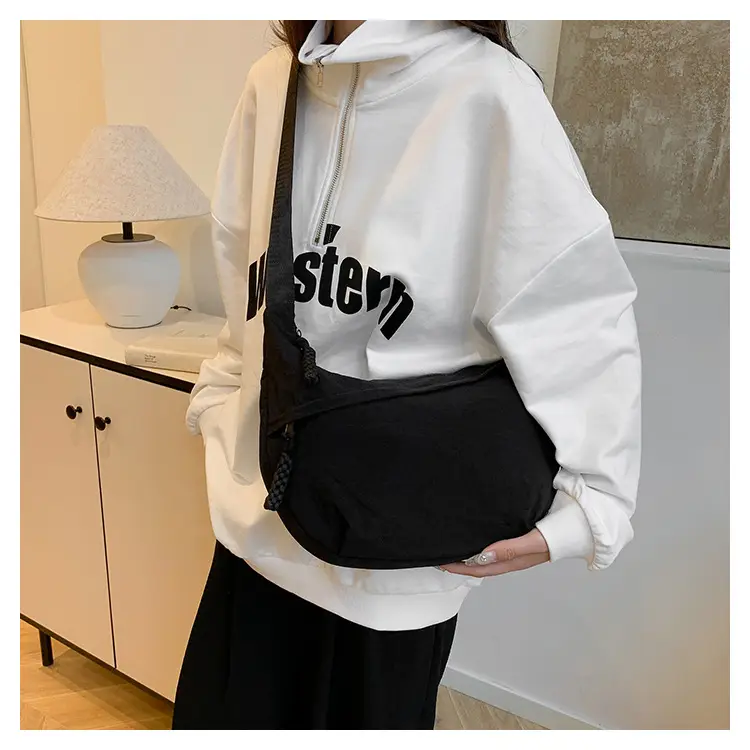 Japanese Style Large Capacity Shoulder Crossbody Bag Women's New All-match Tote Bag Korean Style Underarm Dumpling Bag — feature 10