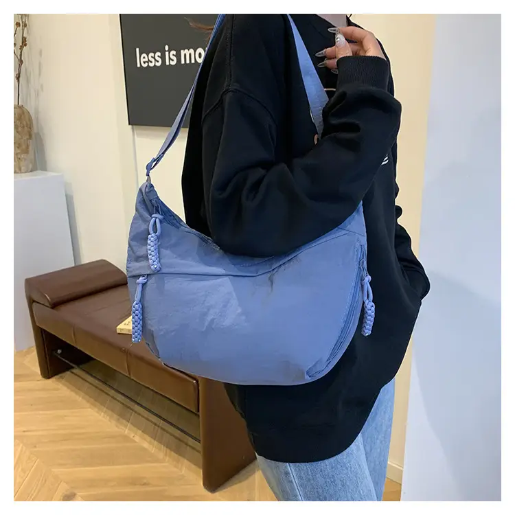 Japanese Style Large Capacity Shoulder Crossbody Bag Women's New All-match Tote Bag Korean Style Underarm Dumpling Bag — feature 12