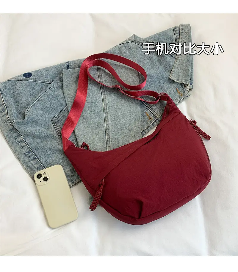 Japanese Style Large Capacity Shoulder Crossbody Bag Women's New All-match Tote Bag Korean Style Underarm Dumpling Bag — feature 4