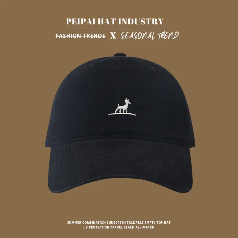 White Peanuts Embroidered Baseball Cap for Women — feature 5