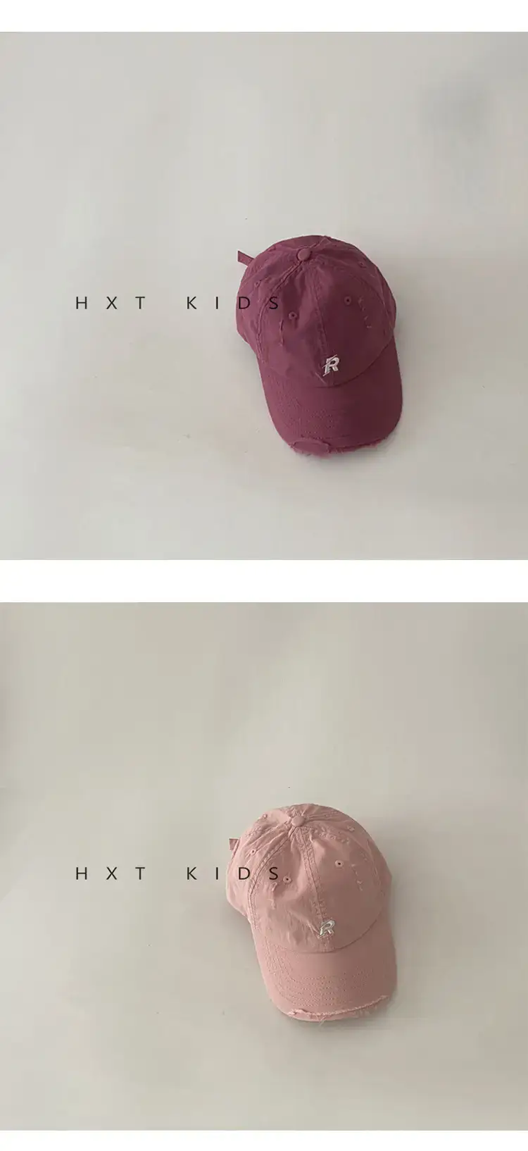 Children's Cap Sunshade with Letter Embroidery Black Brown White — feature 10