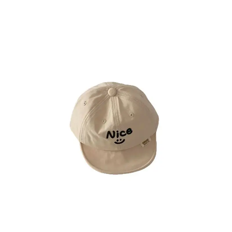 Baby Cap Beige Smiley Spring Autumn Sunshade Hat - Image 10