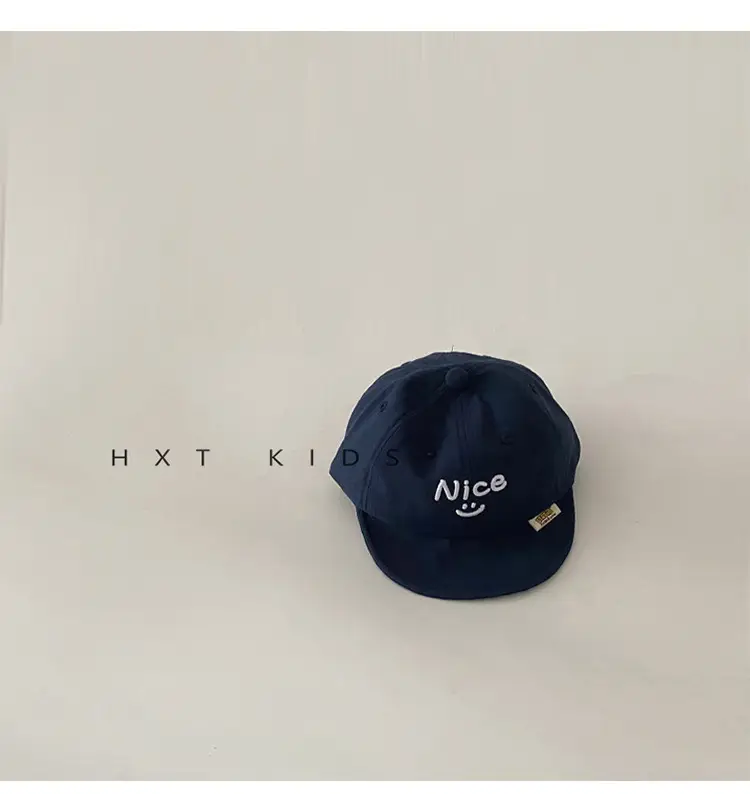 Baby Cap Beige Smiley Spring Autumn Sunshade Hat — feature 10
