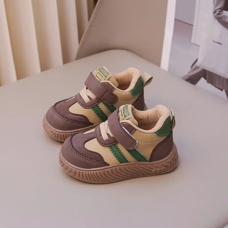 Baby's German Training Shoes Soft Sole Anti-Kick Board Shoes