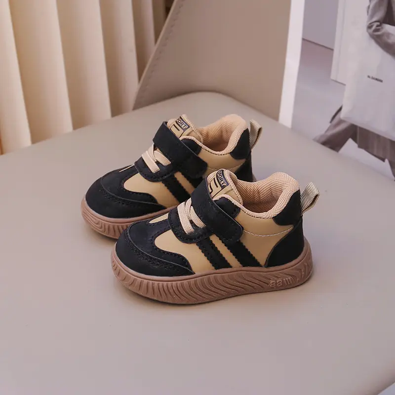 Baby's German Training Shoes Soft Sole Anti-Kick Board Shoes