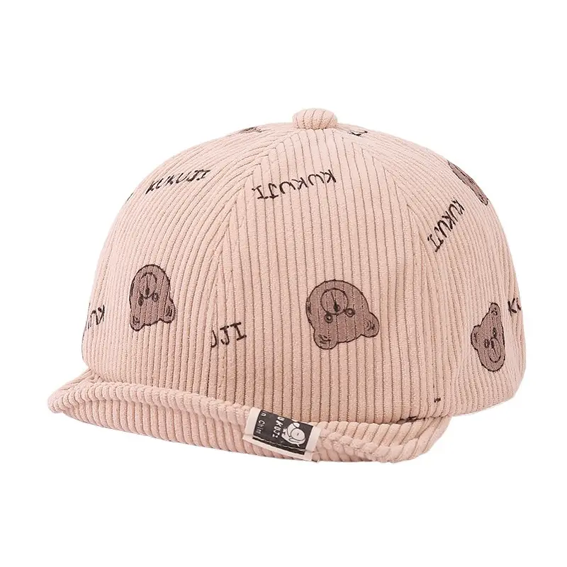 Cute Kid Cap Set Corduroy Spring Autumn - Image 9