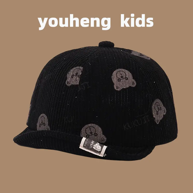 Cute Kid Cap Set Corduroy Spring Autumn - Image 3