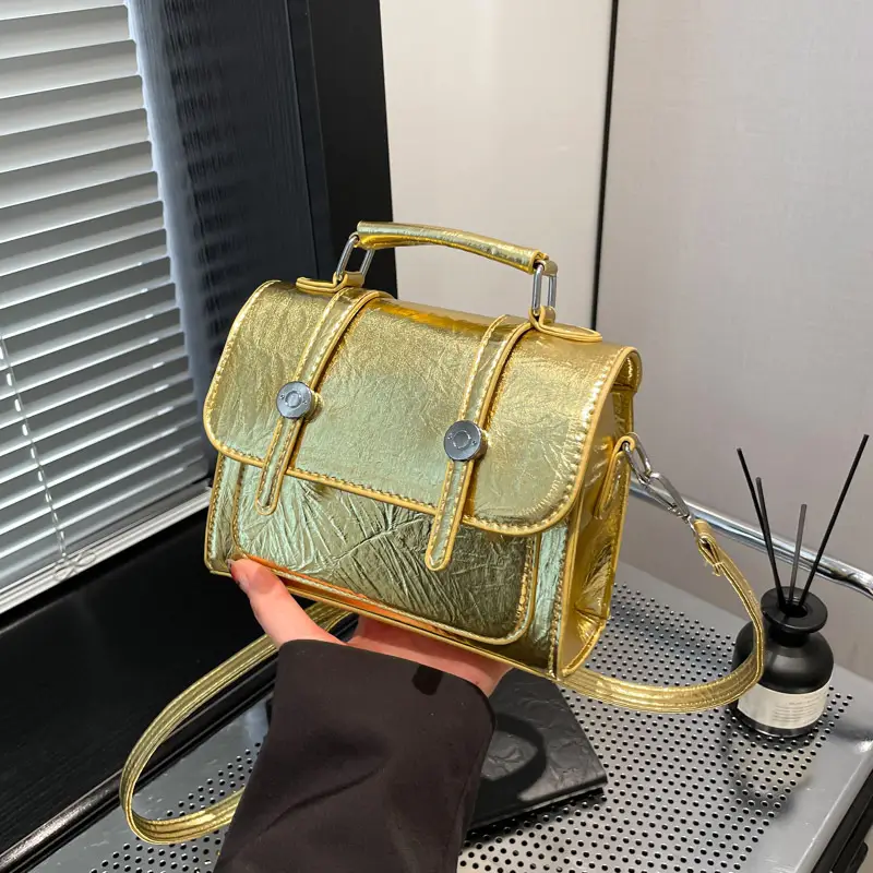 Spring Laser Crack Elegant Handbag 2025 New Korean Style - Image 7