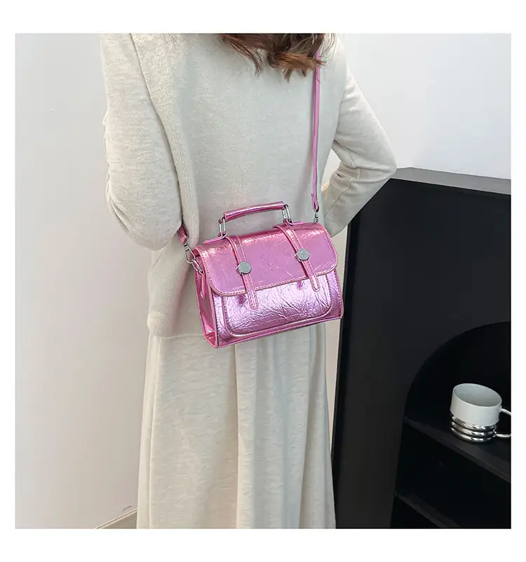 Spring Laser Crack Elegant Handbag 2025 New Korean Style — feature 14