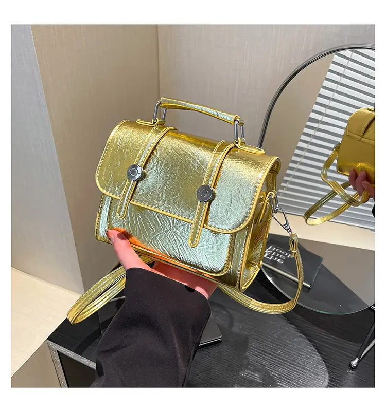 Spring Laser Crack Elegant Handbag 2025 New Korean Style — feature 20