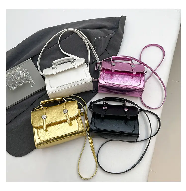 Spring Laser Crack Elegant Handbag 2025 New Korean Style — feature 7