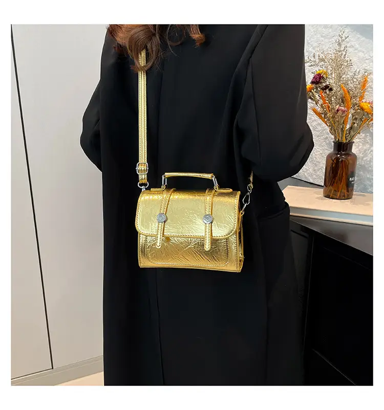 Spring Laser Crack Elegant Handbag 2025 New Korean Style — feature 9