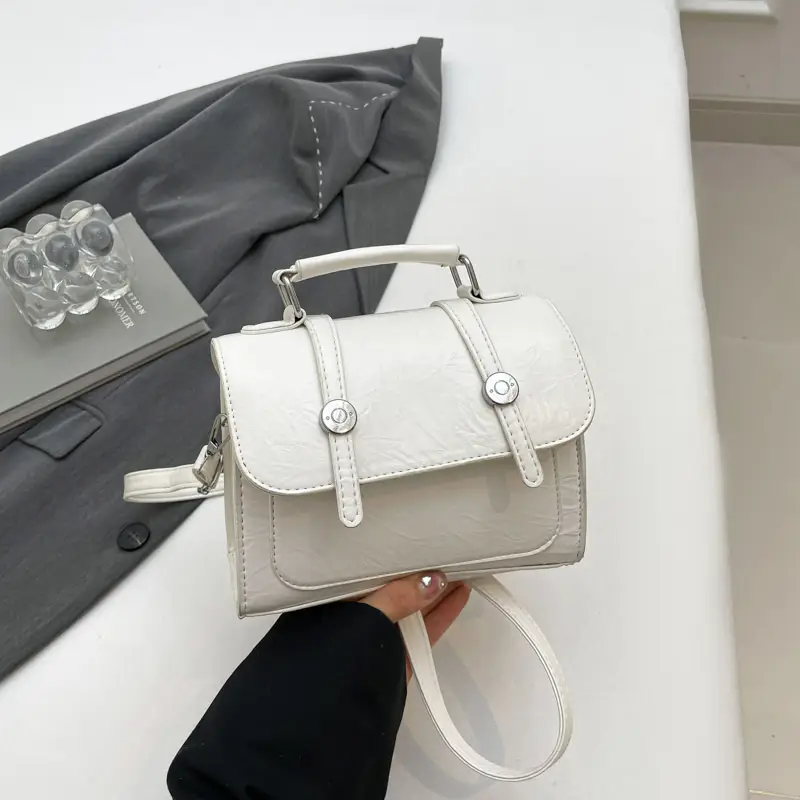 Spring Laser Crack Elegant Handbag 2025 New Korean Style - Image 2