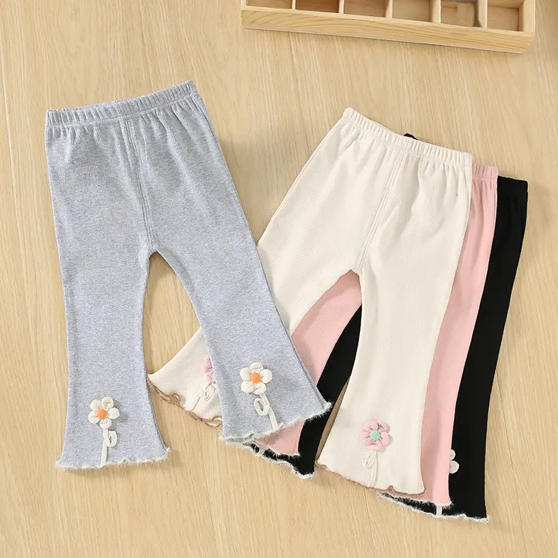 Black Korean Style Baby Pants for Girls 1-3Y — feature 1