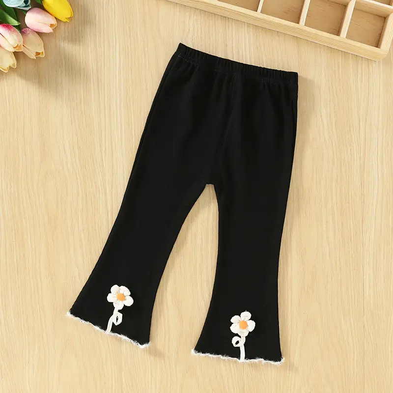Black Korean Style Baby Pants for Girls 1-3Y — feature 4