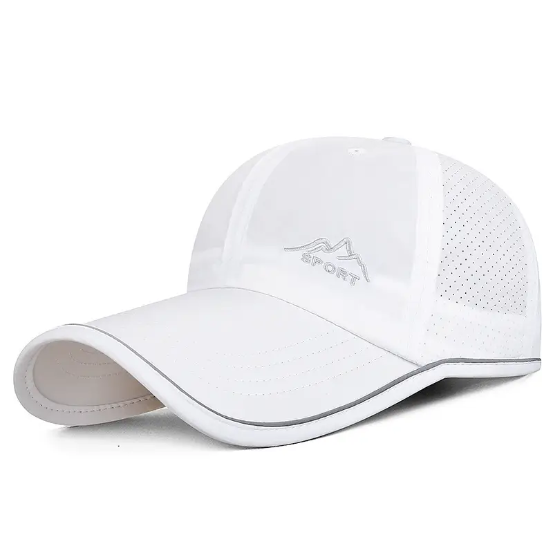 Men Grey Mountain Embroidered Cap with Reflective Back - Image 2