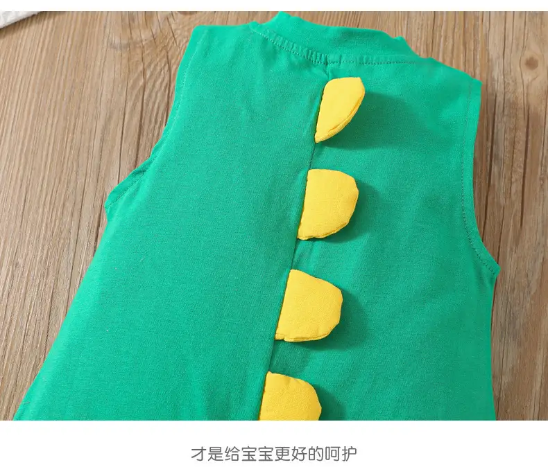 Baby's Harper Boys' Dinosaur Sleeveless Suit Summer Super Cute Thin Cute Climbing Suit for Baby Girls — feature 9