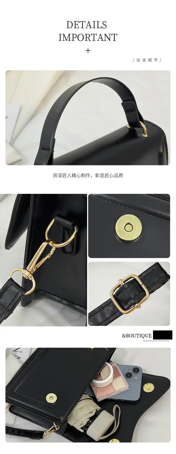 Black Western-style Shoulder Crossbody Bag for Women — feature 4