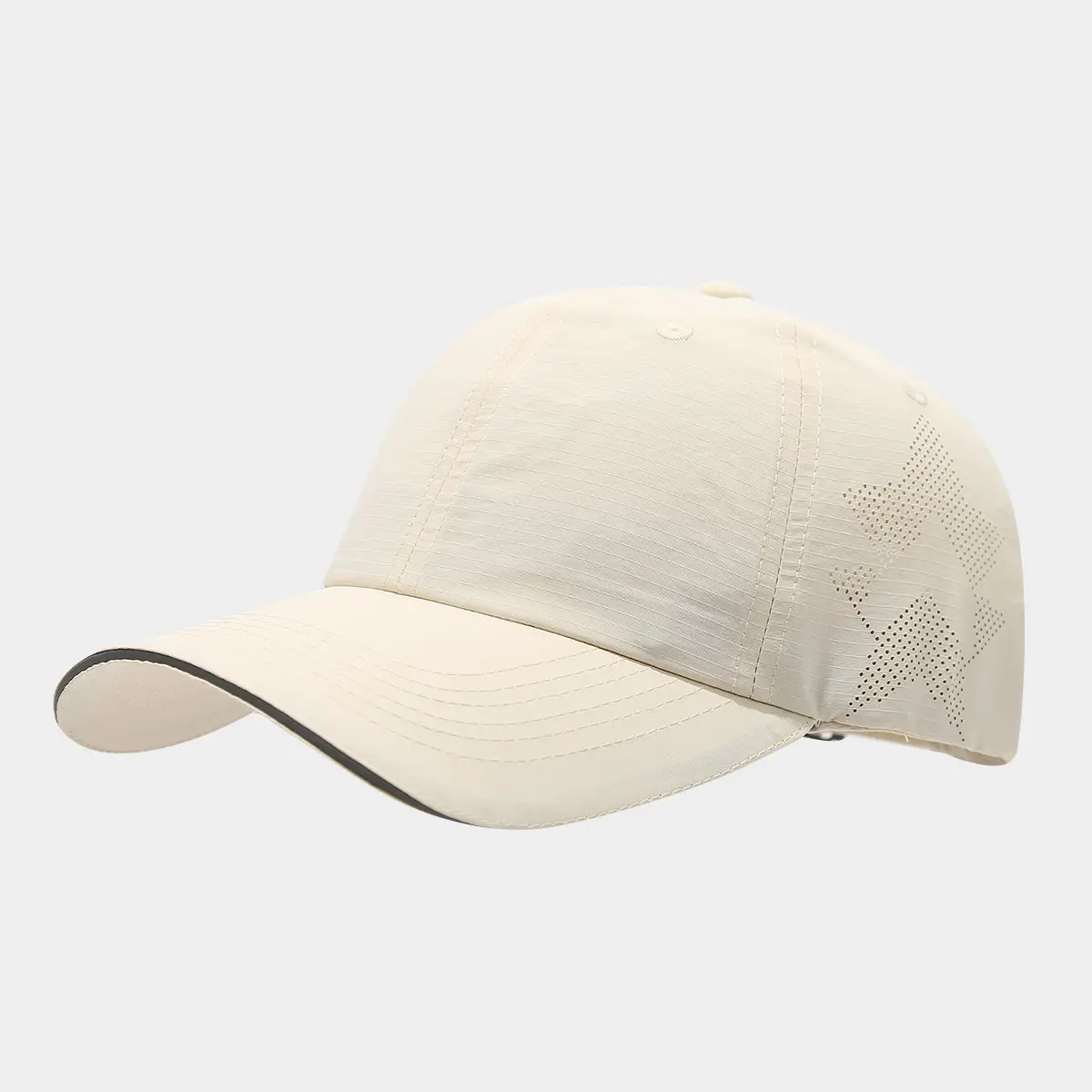 Men's Beige Mesh Back Cap Summer Wear — feature 11