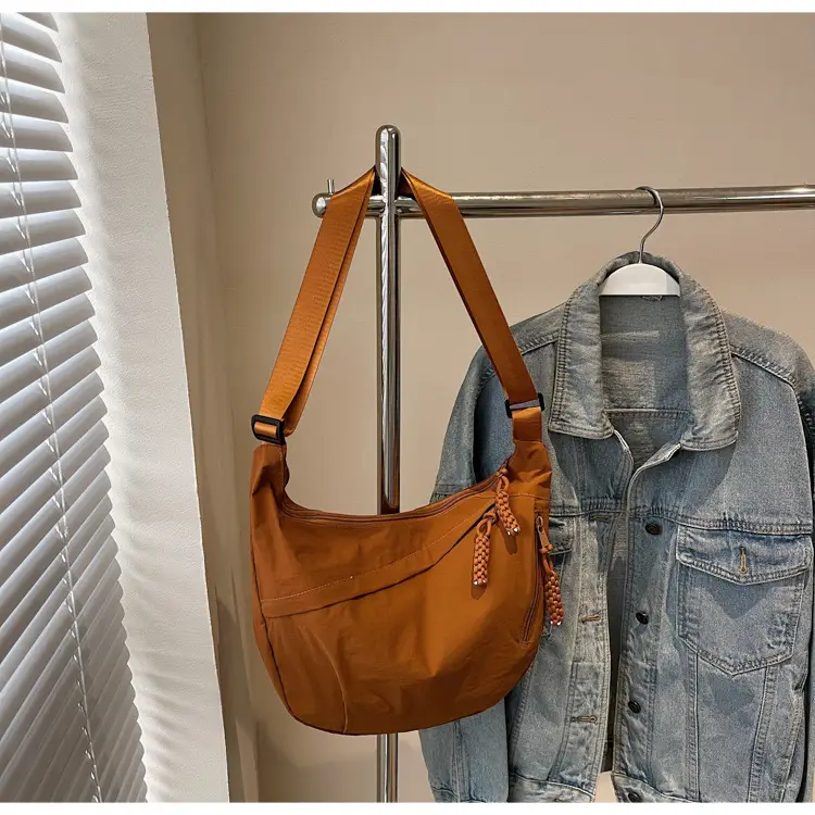 Brown Crossbody Bag for Women Large Capacity Japanese Style — feature 20