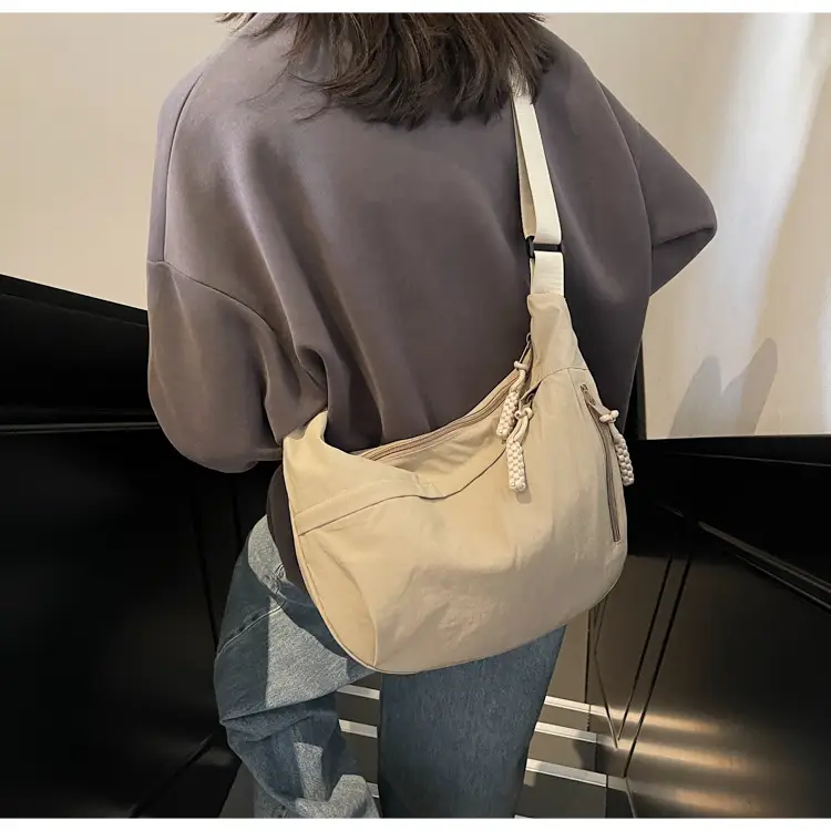Brown Crossbody Bag for Women Large Capacity Japanese Style — feature 22